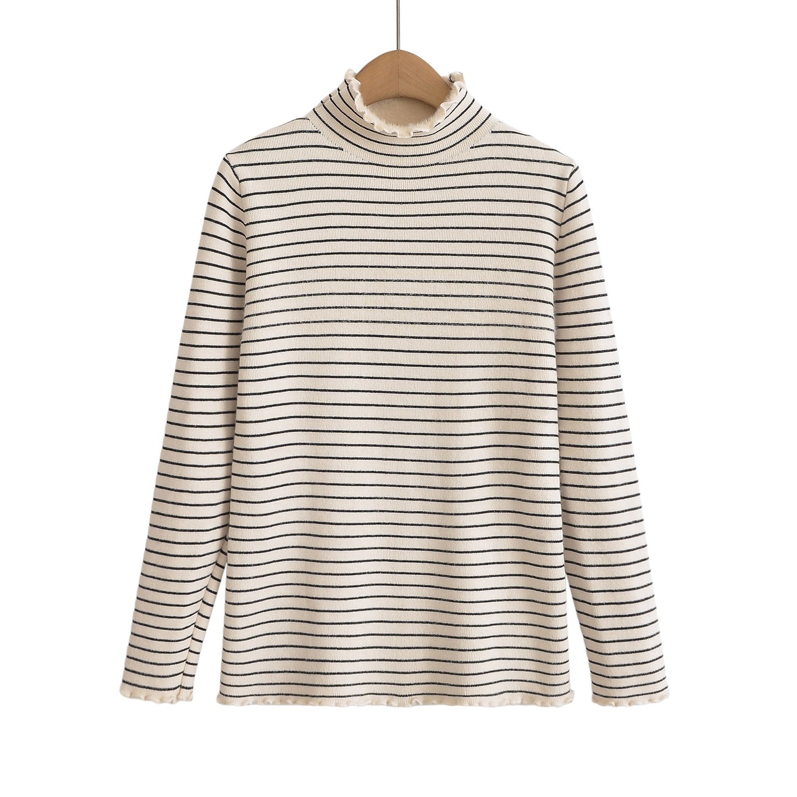 YALTEI Autumn New Women's Clothing European and American style French design fashion versatile casual style color-blocked striped sweater