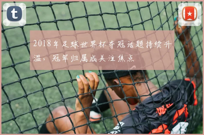 2018年足球世界杯夺冠话题持续升温，冠军归属成关注焦点
