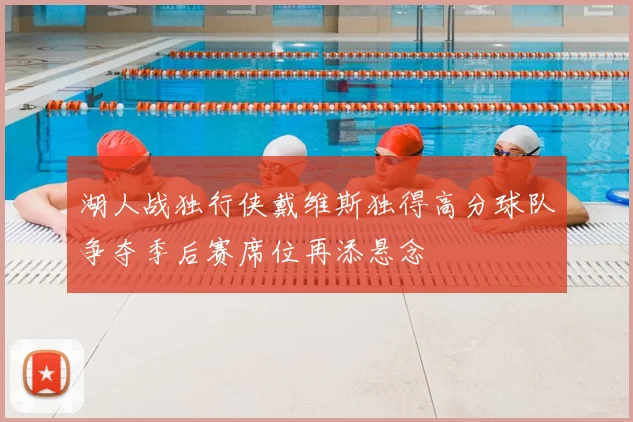 湖人战独行侠戴维斯独得高分球队争夺季后赛席位再添悬念